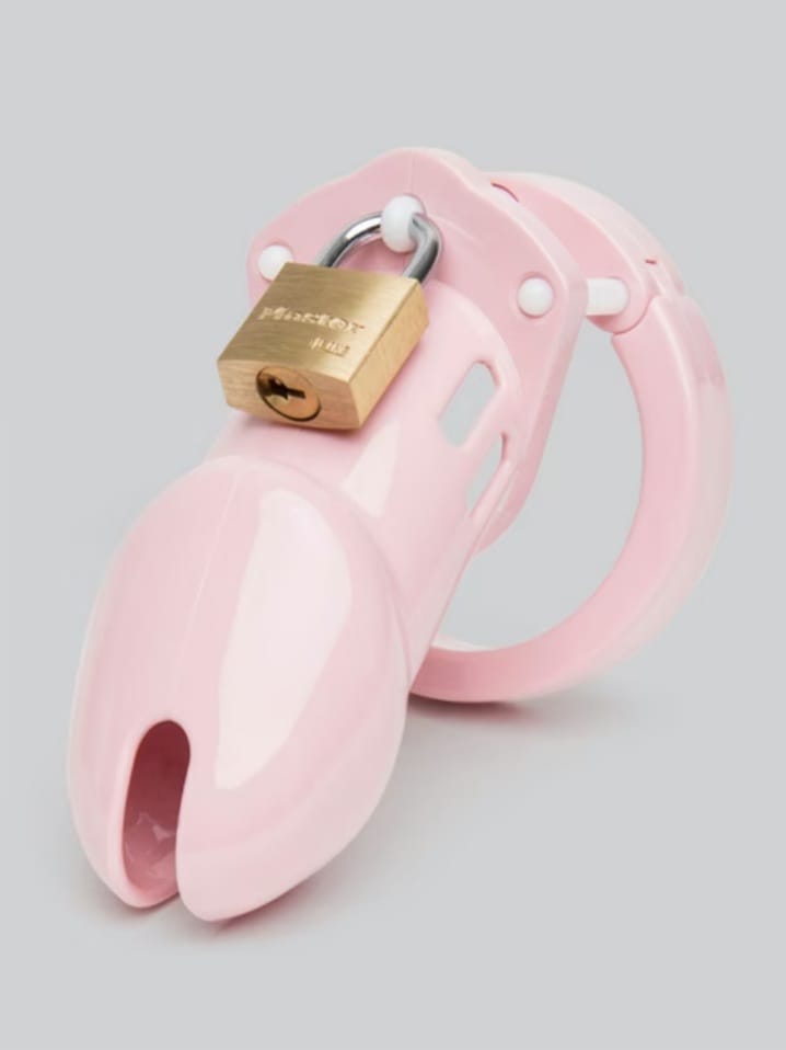 Pink Resin Chastity Cage – Secure Lockable Design